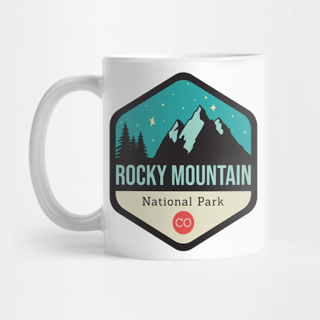 Rocky Mountains Park Badge by CloudWalkerDesigns